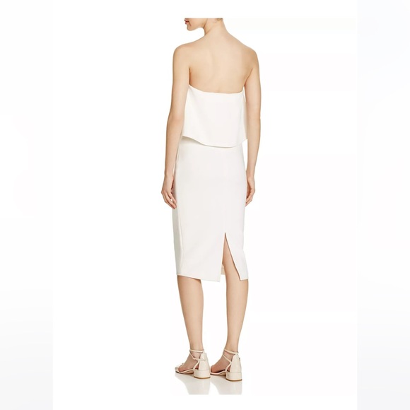 White Driggs Strapless Dress by LIKELY - Picture 5 of 5